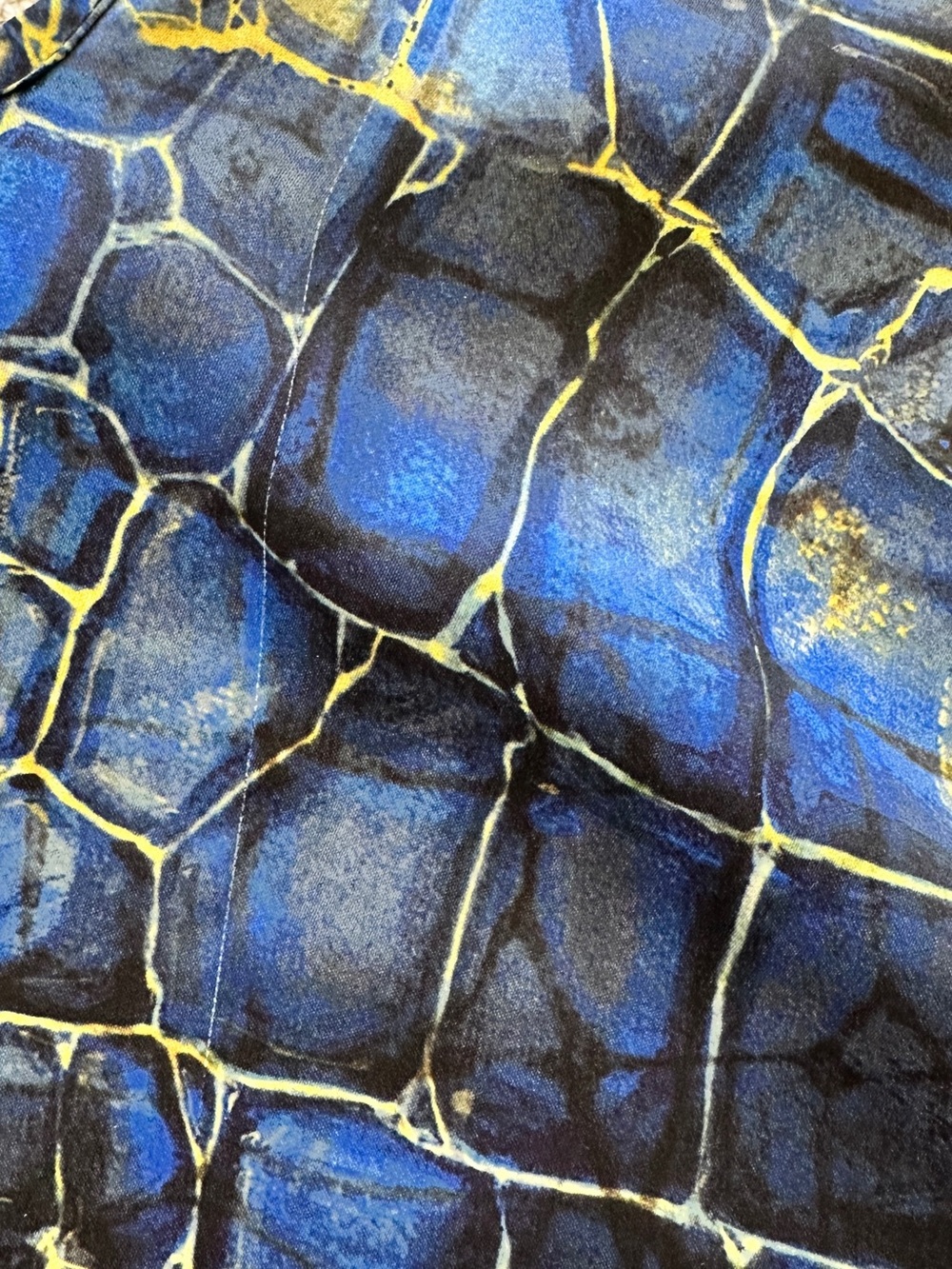 AllSaints Snake Print Maxi Slip Dress - Blue Yellow - Picture 7 of 7